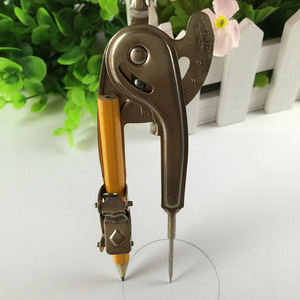 Brújula de rodamiento de bolas de escuela popular con punta larga, acabado de níquel metálico - Product Image 2