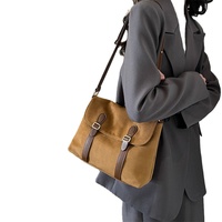 Femmes polyvalent grande capacité daim simple épaule Nylon sac à bandoulière sac en cuir toile haute couture haute couture sac à main