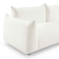 Canapé-lit pliable moderne de style nordique Wabi-sabi en tissu bouclé personnalisé pour salon et appartement