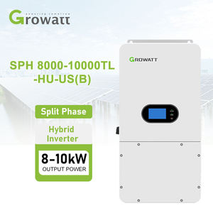 Inversores solares híbridos Growatt al por mayor de EE. UU., <span class=keywords><strong>inversor</strong></span> solar <span class=keywords><strong>híbrido</strong></span> de <span class=keywords><strong>precio</strong></span> bajo de fase dividida de 120V 240V 10KW - Product Image 1