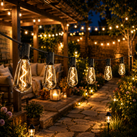 Guirlande lumineuse solaire LED extérieure IP65 étanche et résistante aux chutes, 9 m, personnalisable, pour jardin, camping, décoration de festival