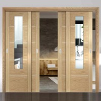 Portes coulissantes en bois massif de style français en acajou avec insert en verre pour villa de conception moderne