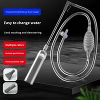 Pompe à eau écologique en plastique pour aquarium, siphon de vidange, nettoyeur de sable, accessoires pour aquarium, boîte de nettoyage pour aquarium