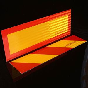 Pegatina Personalizable para el Logotipo Trasero de Camiones y Vehículos, Placa Reflectante Diagonal - Product Image 2