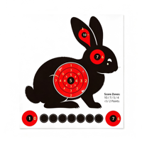 Cibles de tir réactives en papier épais pour lapins, 10 anneaux, type Bullseye, pour entraînement intérieur et extérieur, vente en gros, OEM