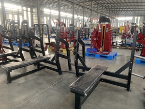 Banco de pesas plano comercial de alta resistencia para press de banca con barra, ideal para entrenamiento de fuerza en el gimnasio en casa - Product Image 2