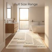 Tapis de salle de bain en chenille haute densité 2200 GSM, antidérapant, absorbant, lavable, doux et moelleux en microfibre, pour la vente en gros aux supermarchés