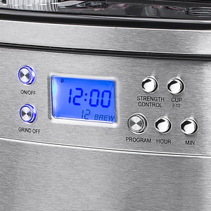 <span class=keywords><strong>Cafetera</strong></span> Programable <span class=keywords><strong>con</strong></span> <span class=keywords><strong>Molinillo</strong></span> Integrado y Jarra Térmica, 12 Tazas, Automática, <span class=keywords><strong>de</strong></span> <span class=keywords><strong>Goteo</strong></span> - Product Image 5