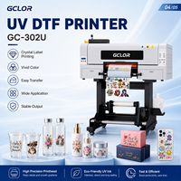 Imprimante UV DTF A3, imprimante UV DTF 30 cm / A3 tout-en-un pour l'impression numérique d'étiquettes en cristal, de bouteilles et de cadeaux
