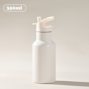 Customized 350ml Double Wall Cup 304 Stainless Steel Insulated Water Bottle <b>With</b> <b>Straws</b> - Product Image 5