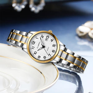 <span class=keywords><strong>Reloj</strong></span> Cuena 6110 con Movimiento de Cuarzo para Parejas, Correa de Acero Inoxidable, Deportivo, de Negocios, con Fecha Automática y <span class=keywords><strong>Manecillas</strong></span> Luminosas - Product Image 5