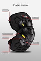 Équipement de protection universel pour genoux et coudes de moto KEWIG, kit de protection antidérapant, genouillères pour moto tout-terrain, VTT