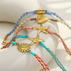 <span class=keywords><strong>Gelang</strong></span> Pesona Fashion Dreamshow 2026 Koleksi Terbaru <span class=keywords><strong>Gelang</strong></span> Rantai Warna-warni Buatan Tangan Perhiasan Baja Tahan Karat Berlapis Emas - Product Image 3