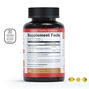 Oazvita Oem Reishi Champignontinctuur 25% Triterpeen Biologisch Gecertificeerd Omhulsel Gebroken <span class=keywords><strong>Ganoderma</strong></span> <span class=keywords><strong>Lucidum</strong></span> Spore Olie Softgel <span class=keywords><strong>Capsule</strong></span> - Product Image 2