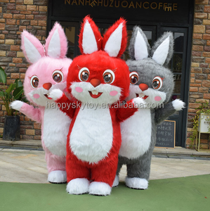 Disfraz de Mascota de <span class=keywords><strong>muñeca</strong></span> de conejo <span class=keywords><strong>inflable</strong></span> de dibujos animados Big Fat Bunny para puesta en escena ocasiones festivas disfraz de conejito <span class=keywords><strong>inflable</strong></span> - Product Image 4