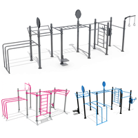 Estación de Ejercicio Multifuncional para Jóvenes, Equipo de Fitness Público, Equipo de Fitness para Parques, Equipo de Fitness para Exteriores