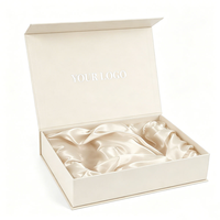 Boîte cadeau pliante de luxe avec estampage à chaud, boîte en carton rigide magnétique, petite, avec insert en mousse de velours pour flacon de parfum