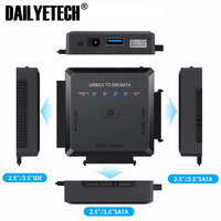 Adaptador USB 3,0 a SATA para disco duro HDD SSD, Cable externo de hasta 5Gbps, transmisión de datos de alta velocidad, 2,5/3,5 pulgadas