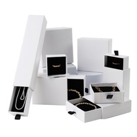 Caja de Regalo Deslizante de Cartón Rígido para Joyería, Diseño Personalizado al por Mayor, Materiales Reciclados, Forro de Esponja para Pendientes