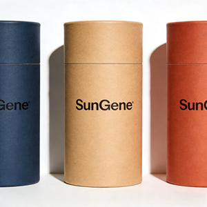 Tube en carton cylindrique anti-fuite avec couvercle scellé, taille personnalisée, pour emballage de crèmes glacées et de desserts congelés - Product Image 1