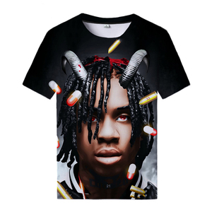 เสื้อยืดโปโล G พิมพ์ลายสำหรับฤดูร้อน,เสื้อลำลองพิมพ์ลายแขนสั้นคอกลมสำหรับผู้ชายแฟชั่นปี3D - Product Image 5