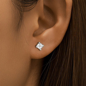 ROXI Venta al por mayor Pendientes de plata de ley 925 con circonita marquesa reversibles con cierre de rosca para mujer - Product Image 3