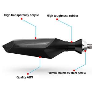 Luces Intermitentes Secuenciales de Doble Color para Motocicleta, Luces LED Universales para Motocicleta, Lámpara de Señal de Giro, Bombilla de Doble Color - Product Image 5