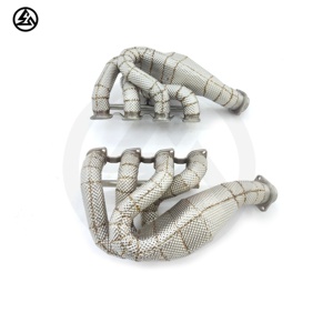 Csz ống xả đa tạp cho Ferrari 360/F360 3.6L V8 nhiệt độ cao Tig Hàn 1.5mm thép không gỉ nhiệt lá chắn tiêu đề - Product Image 3