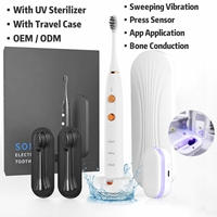 Brosse à dents électrique multifonction personnalisée avec capteur de pression, vibration, application et étanchéité IPX7