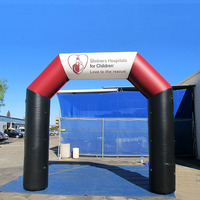 Arche gonflable publicitaire extérieure étanche à l'air avec impression numérique, danseur mobile pour location, écologique, taille personnalisée