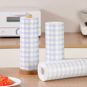 Disposable <b>Kitchen</b> Dish Towels Non-Woven Lazy Rags Blue 40 Pieces a Roll Washable Multipurpose Cleaning <b>Cloths</b> for Household Use - Product Image 3