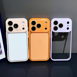 Funda Transparente Mate para Teléfono Móvil con Cristal de Cámara Convertido Original para iPhone 17 16 15 14 Pro Max, Marco de Lente y Cubierta Trasera - Product Image 2