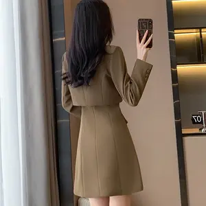 Short Suit Female Spring And Autumn New Small High Fashion Fried Street Dress Two-piece Fashion Suit