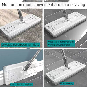 Bộ Lau Sàn Nhà Chuyên Nghiệp Bộ Lau Chùi Lớn Cây Lau Nhà Và Xô Đầu Xoay 360 Độ Cây Lau Nhà Ma Thuật - Product Image 5