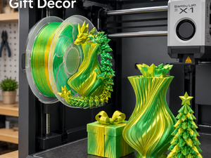 Filamento PLA de Seda Yiqiu3D Topsun de 1.75 mm y 1 kg, Degradado Amarillo-Verde de Dos Colores, Combinaciones Personalizadas, Bambu Lab Creality - Product Image 3