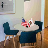 Support de drapeau de table/bureau portable réglable de 12 pouces en polyester, personnalisé, de haute qualité, durable, pour mini-drapeau suspendu (sans drapeaux)