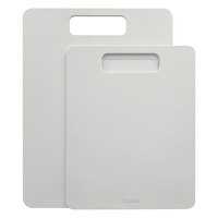 Accessoire de cuisine rectangulaire minimaliste blanc personnalisé Planche à découper écologique en grain d'extrémité en fibre de bois Décoration intérieure populaire à découper