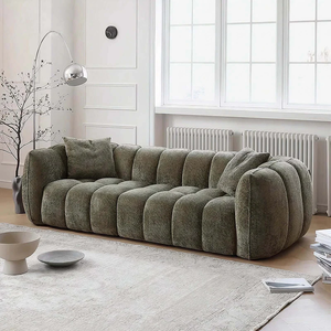 Modernes Design Hochwertiges Handgefertigtes Weiches Stoffkissen Couch Indoor Wohnzimmermöbel Kürbisförmiges Sofa - Product Image 3