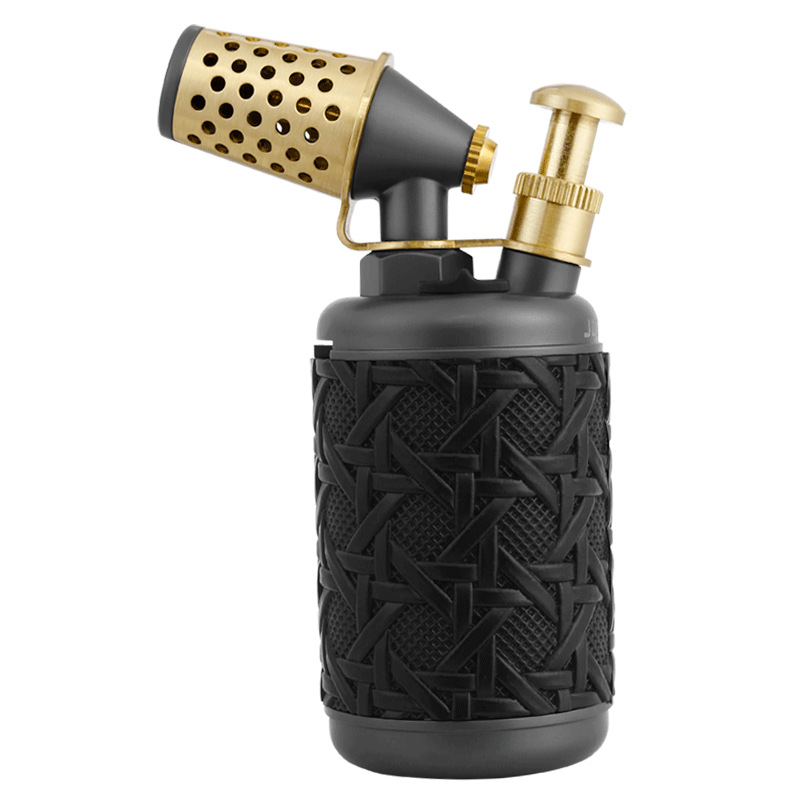 ลายหนังถักสีดำ