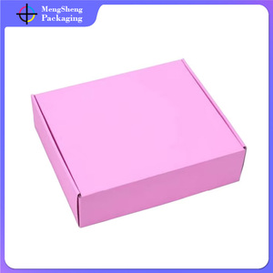 Boîte d'emballage en <span class=keywords><strong>carton</strong></span> ondulé gris, gaufrée couleur, pour vêtements, avec logo personnalisé, type coquille - Product Image 4