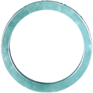 Nhẫn Ngọc Jadeite Xanh Nước Thiên Nhiên Unisex Phong Cách Trung Hoa Khắc Thủ Công Thiết Kế Gốc Có Giấy Chứng Nhận Chuyên Gia JZ20 - Product Image 5