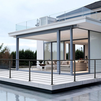 DEEZON Gracket garde-corps carré verre pince fixe main courante murale piscine clôture pince balustrade verre garde-corps support