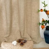 Rideaux semi-transparents à œillets, style américain, isolants, ignifuges, toutes saisons, pour salon, ferme et sous-sol