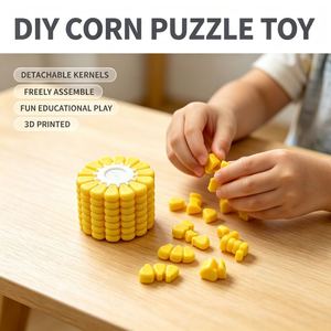 Nouveau jouet puzzle 3D de dessin animé, ornement décoratif en plastique imprimé en 3D découpé au laser, boîte décorative DIY éducative transfrontalière - Product Image 1
