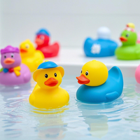 Promotionnel Mignon Jouets D'été Plage Bain Jouet En Caoutchouc Canard En Vrac Jaune Mini Canards Pour Les Enfants