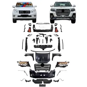 Pp Plastics Car Bumpers Accessories 3Lens Head Light Bodykit For Toyota Prado 150 2010-2017 Upgrade To 2018 Xman Design Body Kit