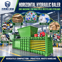 Presse à balles hydraulique horizontale automatique industrielle à usage intensif, haute pression, faible bruit, pour usine de recyclage de cartons