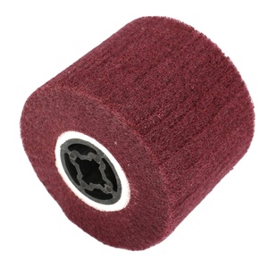 Bàn chải đánh bóng, đánh xi, mài, làm sạch bằng sợi không dệt 120*100mm, dạng trống, dùng cho thép không gỉ, kim loại, OEM - Product Image 1