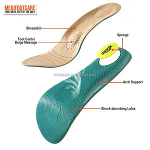 Plantillas <span class=keywords><strong>de</strong></span> Cuero Real para Zapatos, Almohadilla Gruesa <span class=keywords><strong>de</strong></span> Látex para Zapatos, Absorción <span class=keywords><strong>de</strong></span> Impactos y Golpes, Plantilla <span class=keywords><strong>de</strong></span> Cuero <span class=keywords><strong>de</strong></span> Piel <span class=keywords><strong>de</strong></span> Oveja para Mayor Comodidad - Product Image 5