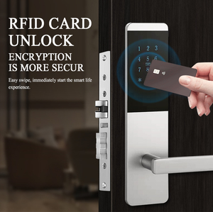 Cerradura Inteligente de Seguridad Grado C para Puerta de Hotel, Apartamento o <span class=keywords><strong>Airbnb</strong></span> con Acceso por Código/Llave/Tarjeta - Product Image 4
